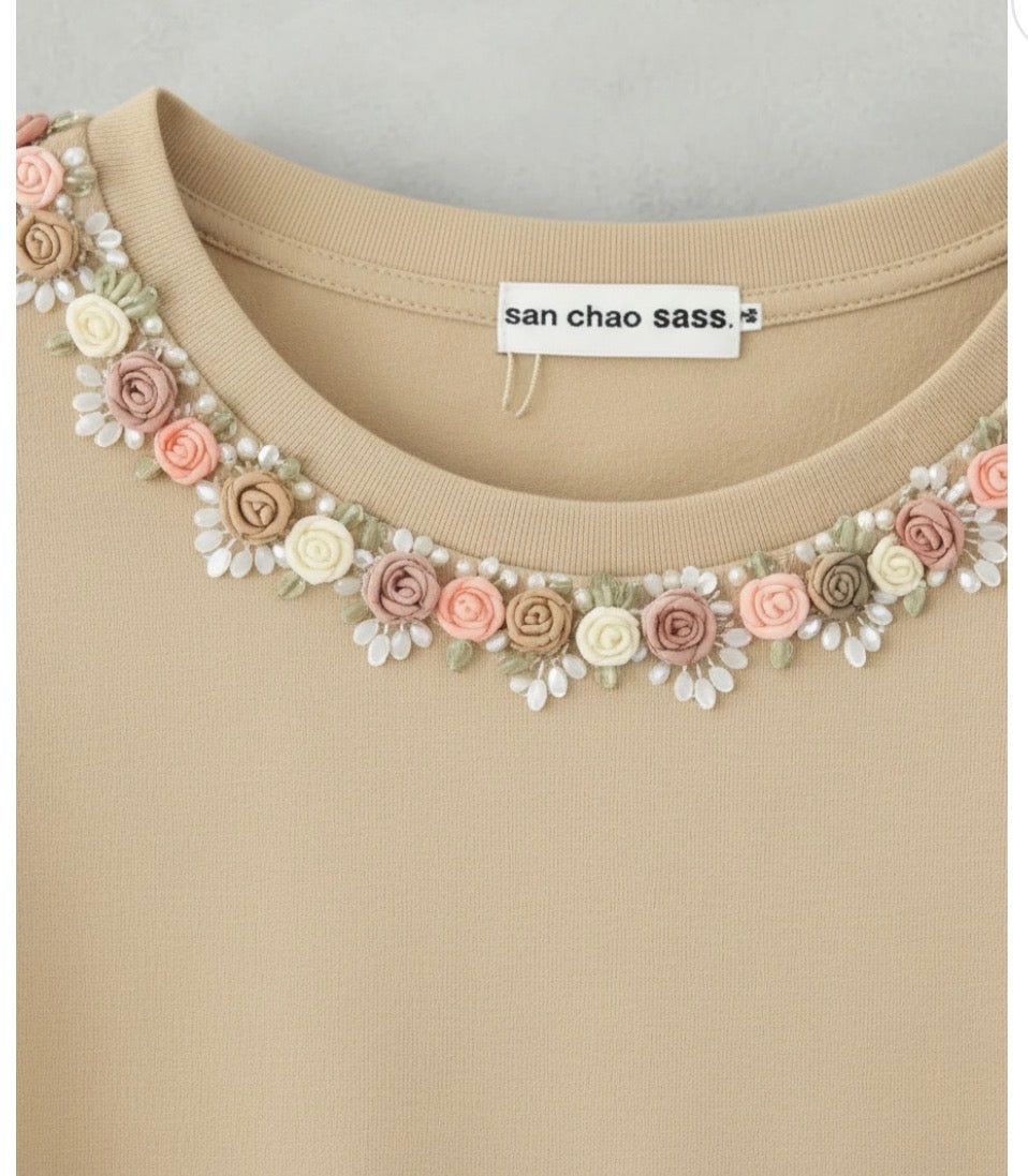 Tshirt blusa 100 % algodao em cores m g gg bordada